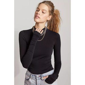 [Free People] Intimately Rocky Seamless Turtleneck in Black